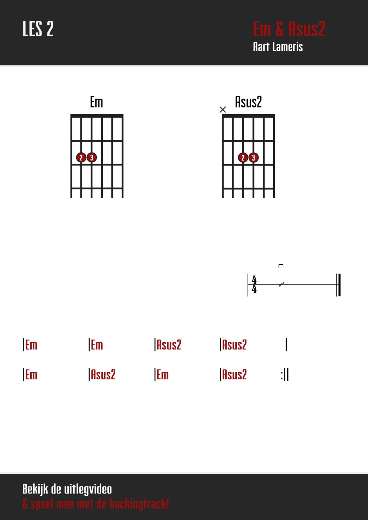 Makkelijke gitaar akkoorden