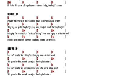 Leer Dancing in the Dark op gitaar met 5 akkoorden!