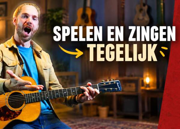 Gitaarspelen en zingen tegelijk